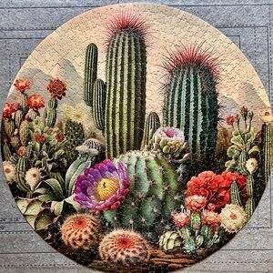 Vintage Cactus Puzzle 1000 piece